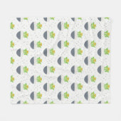 Sukkuläres Kalanchoe Pflanze Mama Muster Fleecedecke (Vorderseite (Horizontal))