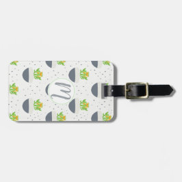 Sukkuläres Kalanchoe Pflanze Mama Muster Gepäckanhänger