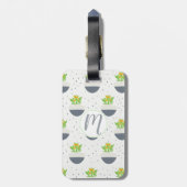 Sukkuläres Kalanchoe Pflanze Mama Muster Gepäckanhänger (Rückseite vertikal)