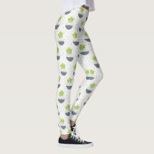 Sukkuläres Kalanchoe Pflanze Mama Muster Leggings (Rechts)