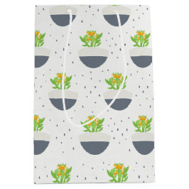 Sukkuläres Kalanchoe Pflanze Mama Muster Mittlere Geschenktüte