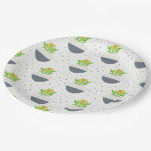 Sukkuläres Kalanchoe Pflanze Mama Muster Pappteller (Schrägansicht)