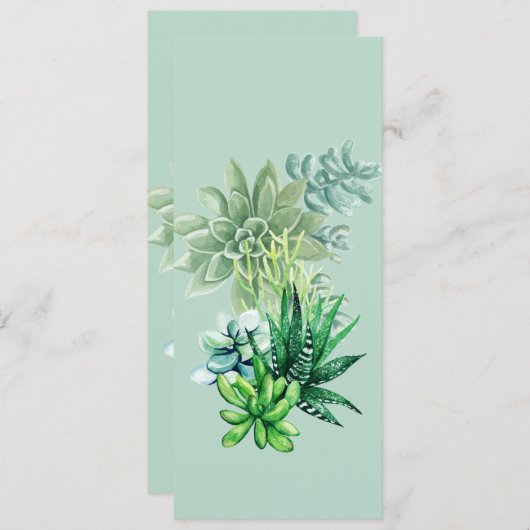 Sukkuläres Lesezeichen (Vorne/Hinten)