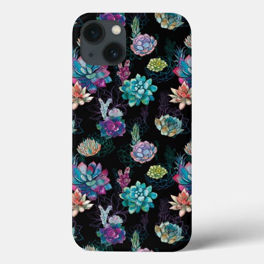 Sukkuläres Nahtloses Muster Case-Mate iPhone Hülle (Rückseite)