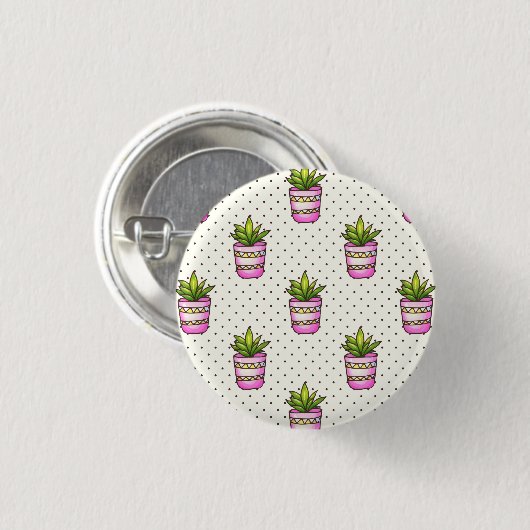 Sukkuläres Polka-Dot-Muster Button (Vorne & Hinten)