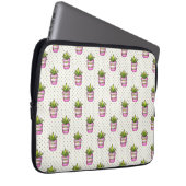 Sukkuläres Polka-Dot-Muster Laptopschutzhülle (Vorne Rechts)