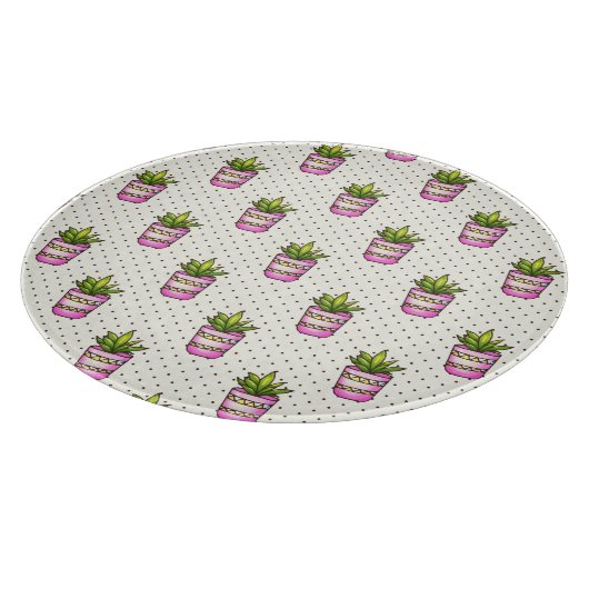 Sukkuläres Polka-Dot-Muster Schneidebrett (Ecke)