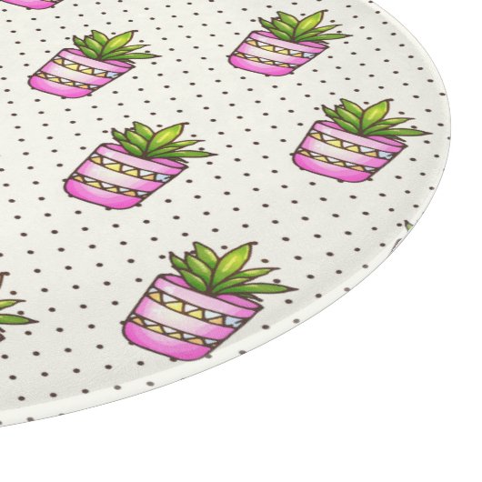 Sukkuläres Polka-Dot-Muster Schneidebrett (Ecke)