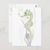 Sukkuläres Seepferd Postkarte (Vorne/Hinten)
