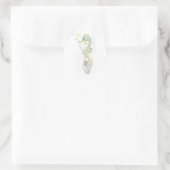 Sukkuläres Seepferd Runder Aufkleber (Tasche)