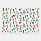 Sukkuläres Trio Wrapping Paper Set Geschenkpapier Set (Vorderseite 3)