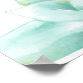 Sukkuläres Wasserfarben-Poster - Minimalistisch Poster (Ecke)