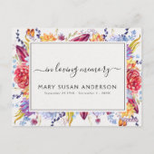 Sukkulationen teilen sich eine Gedächtnisbeerdigun Postkarte (Rückseite)