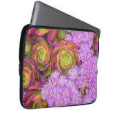 Sukkulatur und Blume Laptopschutzhülle (Vorne Rechts)
