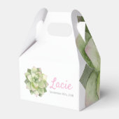 Sukkulent: Benutzerdefiniertes Party Geschenkschachtel (Rückseite)