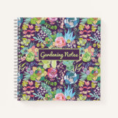 Sukkulent Cactus Garening Spiral Notebook Notizblock (Vorderseite)