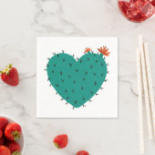 Sukkulent Heart Napkin Serviette (Beispiel)