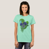 Sukkulent-Hochzeit-Bouquet T-Shirt (Vorne ganz)