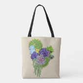 Sukkulent-Hochzeitsliebhaber-Bouquet Tasche (Rückseite)