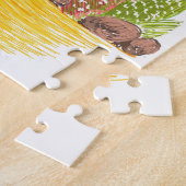 Sukkulent im Gelbputz-Puzzle Puzzle (Seite)