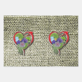 Sukkulent liebende Pflanze Geschenkpapier Set