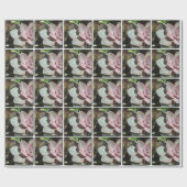 #sukkulent, Sukkulente Pflanze, hübsch rosa sukkul Geschenkpapier (Flach)
