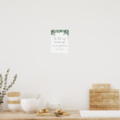 Sukkulent und Eukalyptus im Zeichen des Gedächtnis Poster (Küche)