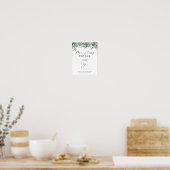 Sukkulent und Eukalyptus Parententip Jar Poster (Küche)