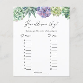 Sukkulent wie alt sie waren Eltern spielen