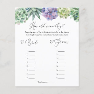 Sukkulent, wie alt sie waren, um zu überbrücken un