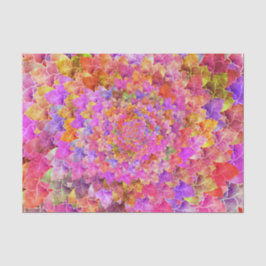 Sukkulente Abstrakte Kunst Blumenrosa Gelb Seidenpapier