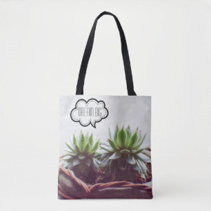 Sukkulente Aeonium Dream Big Phrase Tasche