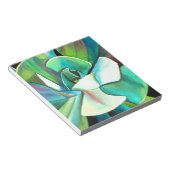 Sukkulente blaue und grüne Wüstenkunst Notizblock (angewinkelt)