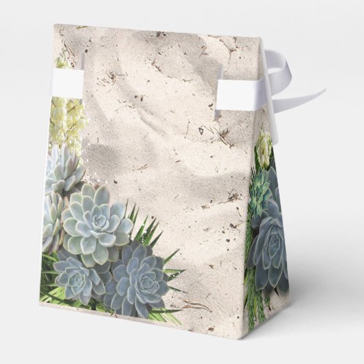 Sukkulente Blues Geschenkschachtel (Rückseite)