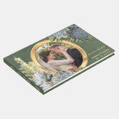 Sukkulente Blues Hochzeit Gästebuch (Ecke)