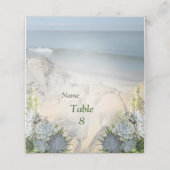 Sukkulente Blues Platzkarte (Außenseite Aufgefaltet)