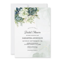 Sukkulente, Blume und grünes Brautparty