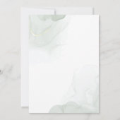 Sukkulente, Blume und grünes Brautparty Einladung (Rückseite)