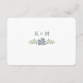 Sukkulente Blumenkarte Begleitkarte (Rückseite)