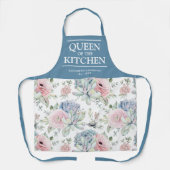 Sukkulente Blumenkönigin der Küche Name Schürze (Vorderseite)