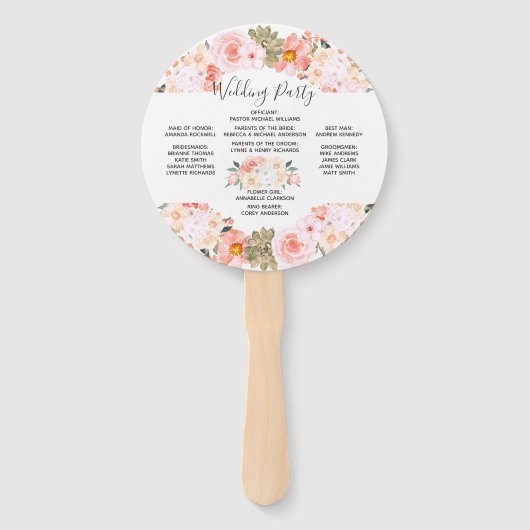 Sukkulente Blumenzeremonie Fächer (Rückseite)