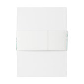 Sukkulente Bouquet Botanische Blumenhochzeit Einladungsbanderole (Rückseitenbeispiel)