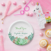 Sukkulente Bouquet Botanische Blumenhochzeit Pappteller (Party)