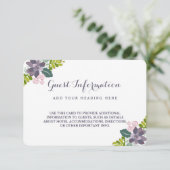 Sukkulente Bouquet II Blumenkarte Begleitkarte (Stehend Vorderseite)