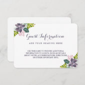 Sukkulente Bouquet II Blumenkarte Begleitkarte (Vorne/Hinten)