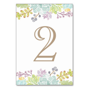 Sukkulente Bouquet   TISCHNUMMER