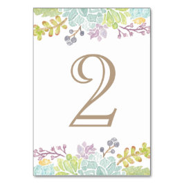 Sukkulente Bouquet | TISCHNUMMER