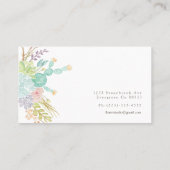 Sukkulente Bouquet | Visitenkarte (Rückseite)