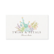 Sukkulente Bouquet | Visitenkarte