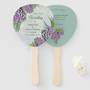 Sukkulente Bouquets für eine Gartenhochzeit Fächer